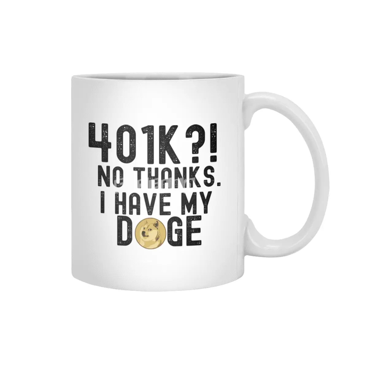 Dogecoin Hodl - Crypto Shirt Beyaz Kupa