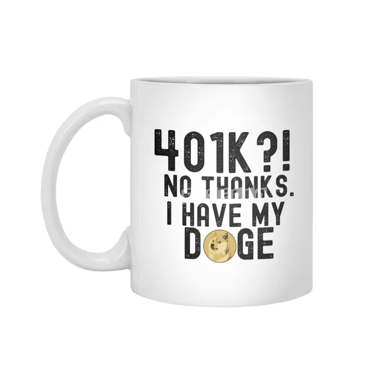 Dogecoin Hodl - Crypto Shirt Beyaz Kupa