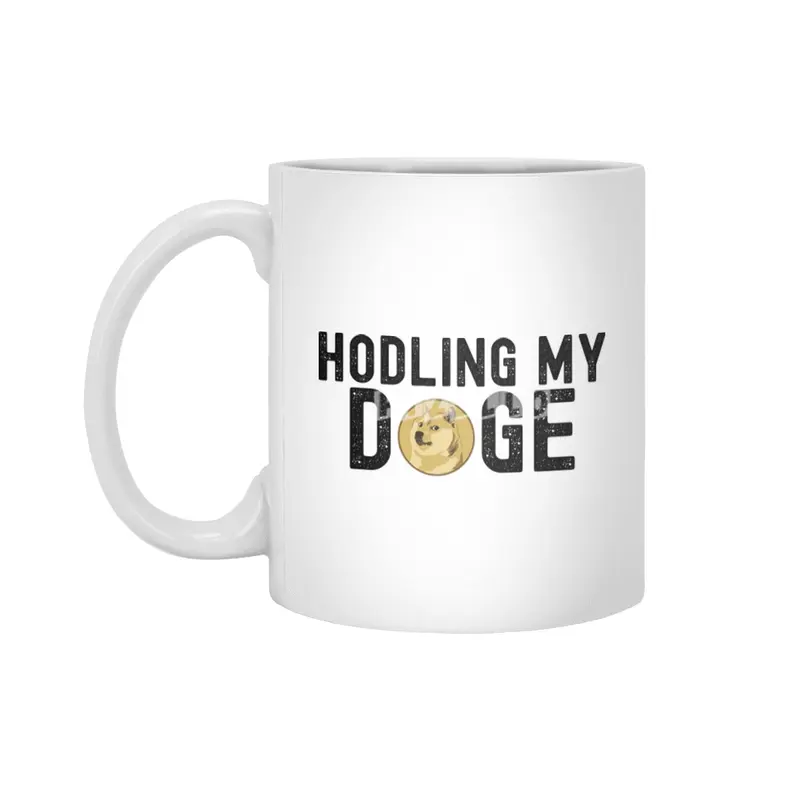 Dogecoin Hodl - Crypto Shirt Beyaz Kupa