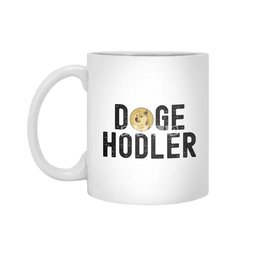 Dogecoin Hodl - Crypto Shirt Beyaz Kupa