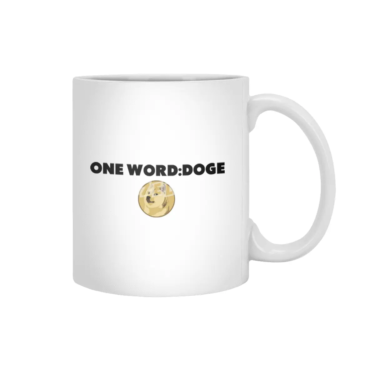Dogecoin Hodl - Crypto Shirt Beyaz Kupa