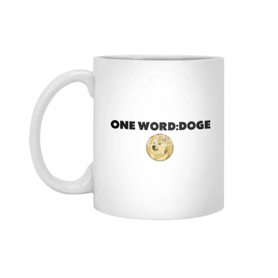Dogecoin Hodl - Crypto Shirt Beyaz Kupa