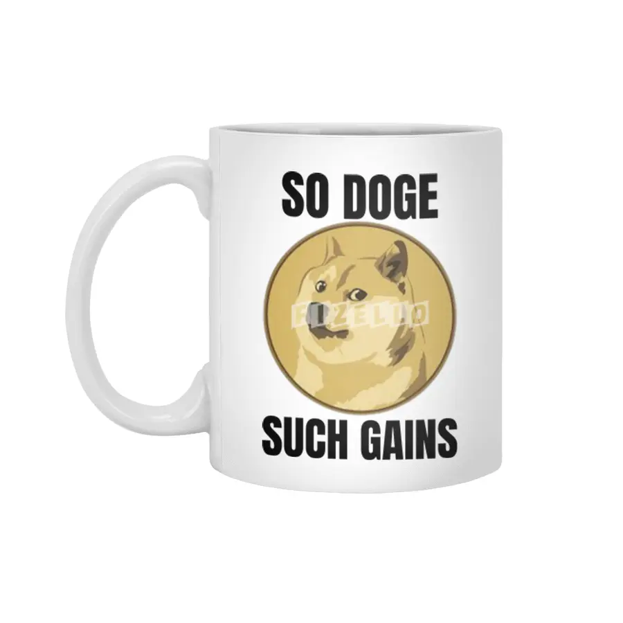 Dogecoin Hodl - Crypto Shirt Beyaz Kupa