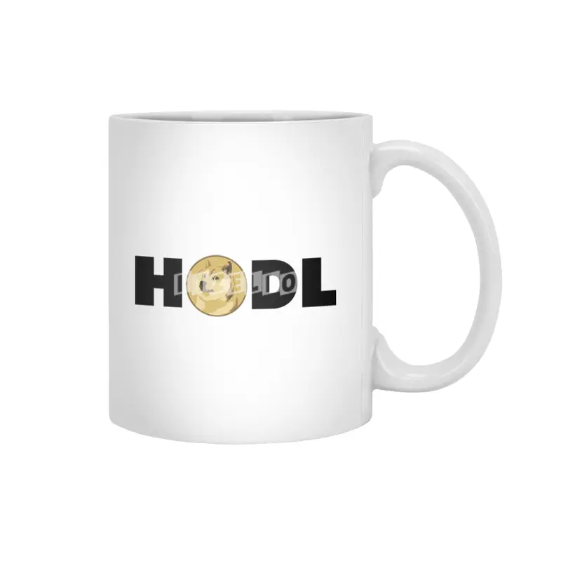 Dogecoin Hodl - Crypto Shirt Beyaz Kupa