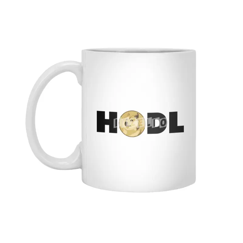 Dogecoin Hodl - Crypto Shirt Beyaz Kupa