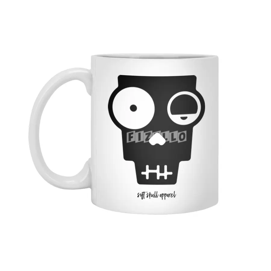 Soft Skull Zombie One in Black Beyaz Kupa