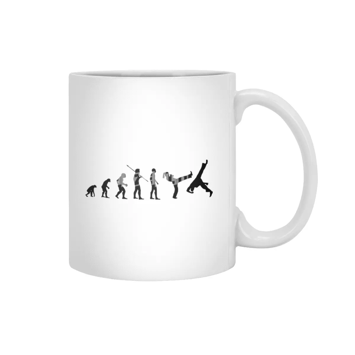 Capoeira Mankind Evolution Meme Bv Beyaz Kupa
