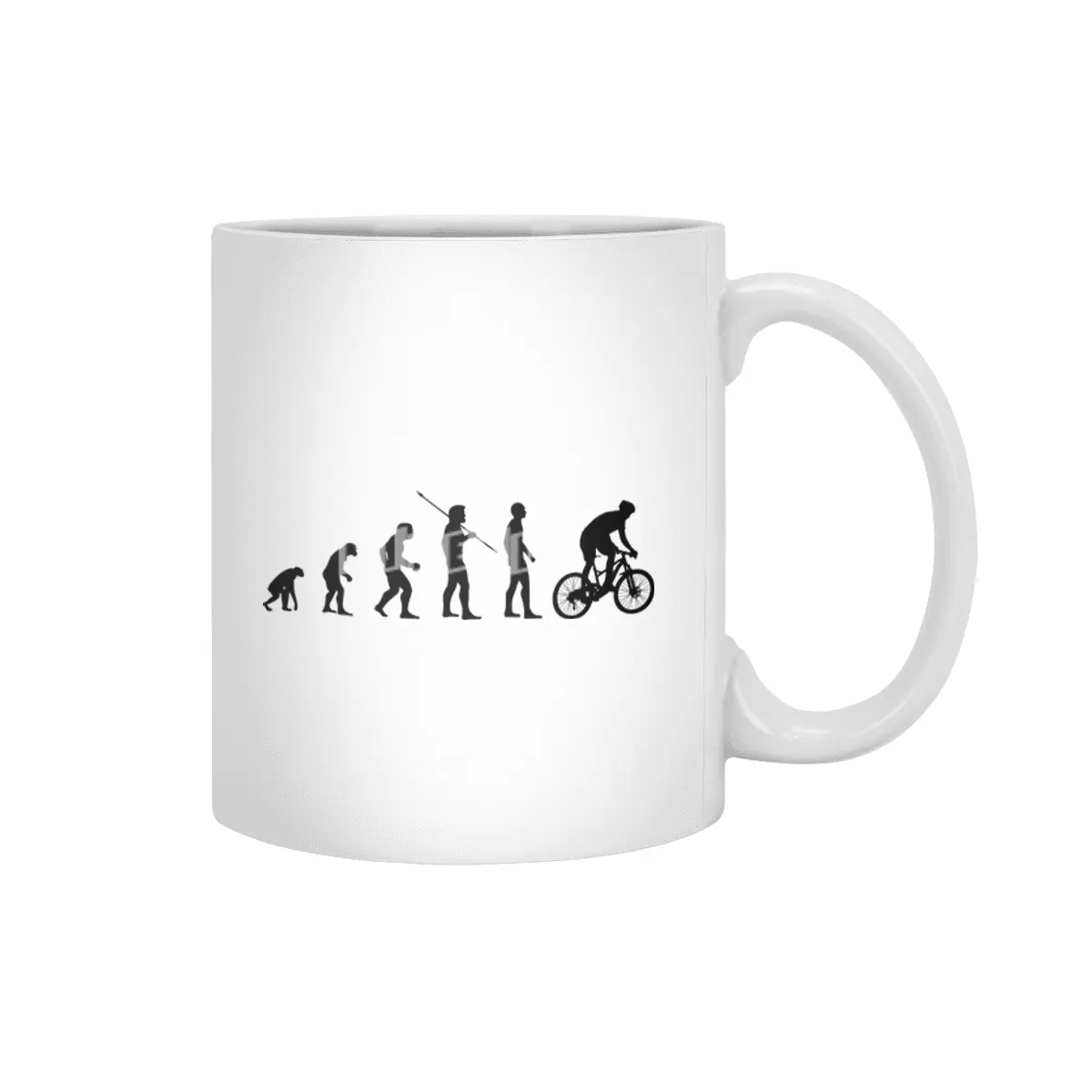 Funny Cyclist Meme - Biker Evolution of Man Bmx Bv Beyaz Kupa