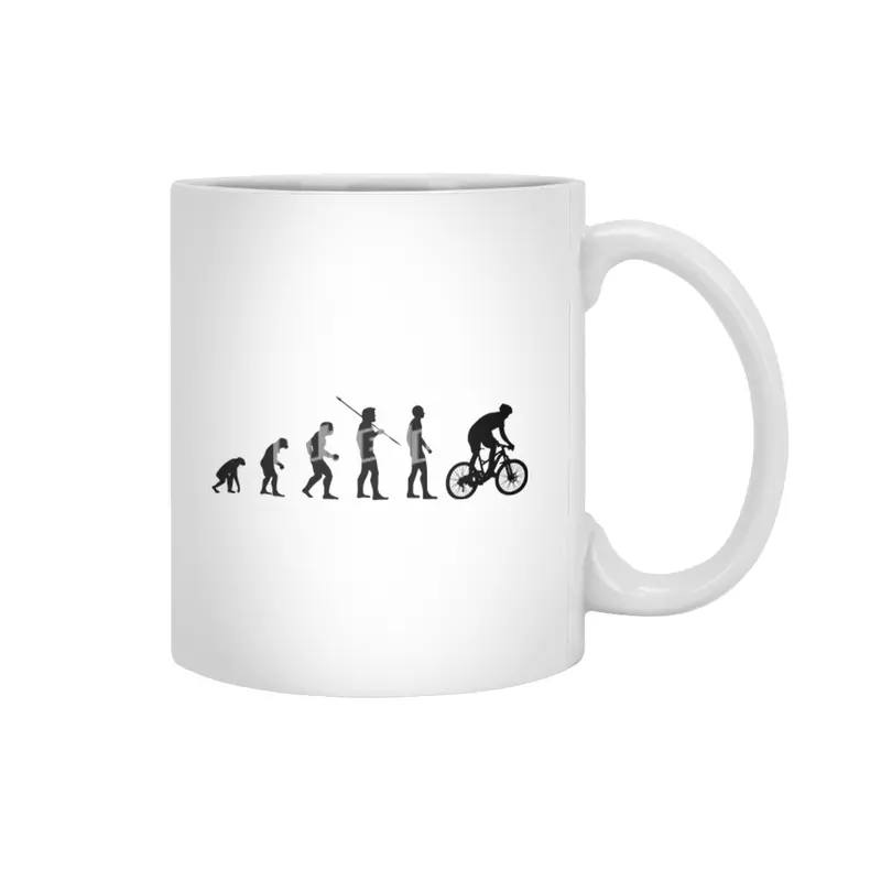 Funny Cyclist Meme - Biker Evolution of Man Bmx Bv Beyaz Kupa