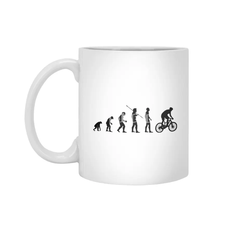 Funny Cyclist Meme - Biker Evolution of Man Bmx Bv Beyaz Kupa