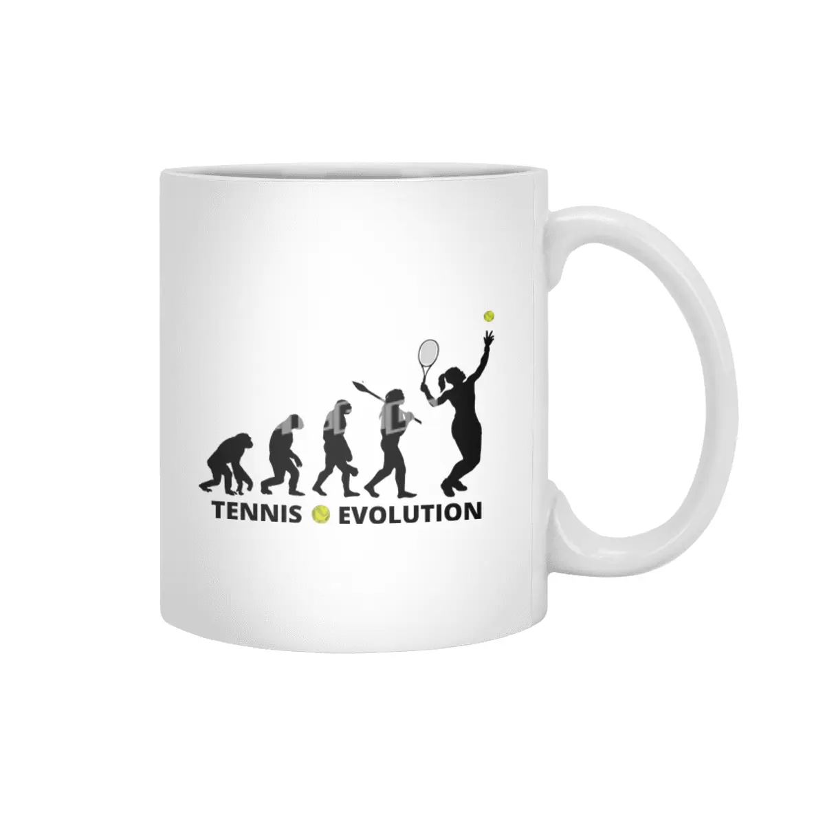Tennis evolution Women, Tennis Lover Gift Beyaz Kupa