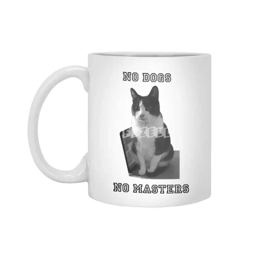 No Dogs No Masters Beyaz Kupa