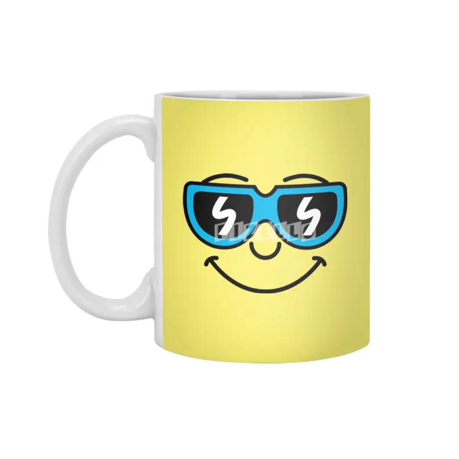 Cool Smiley (face) Beyaz Kupa
