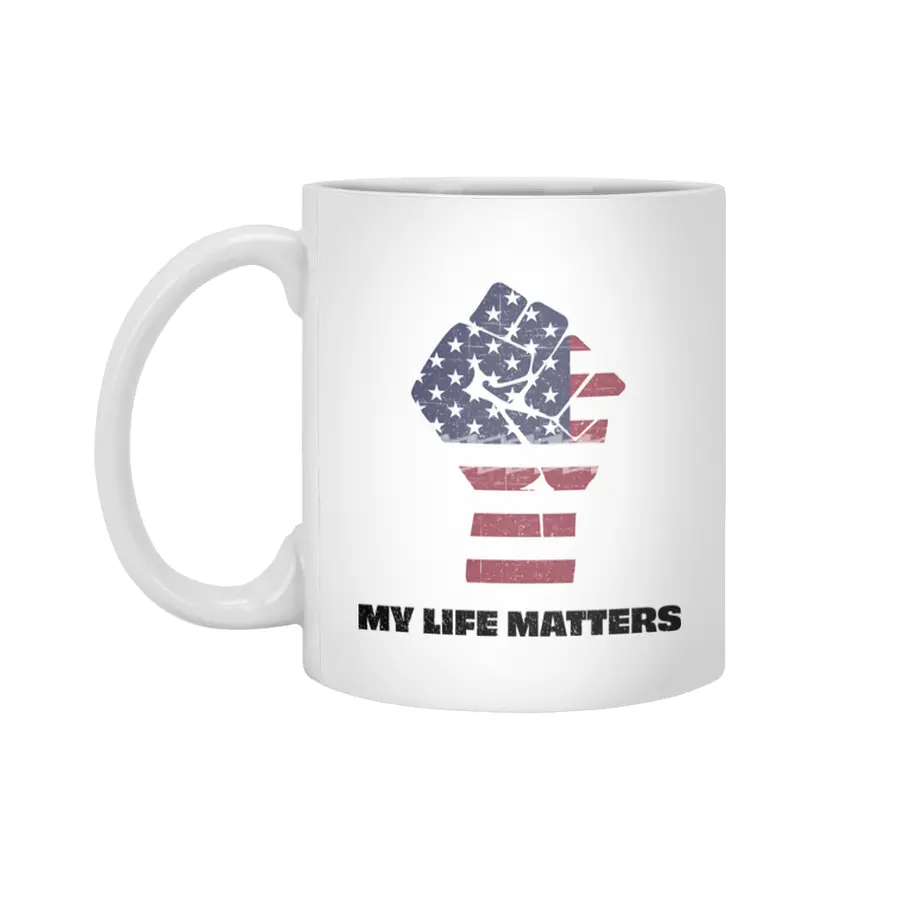 Life Matters | Black Lives Matter | Stop the Hate Beyaz Kupa