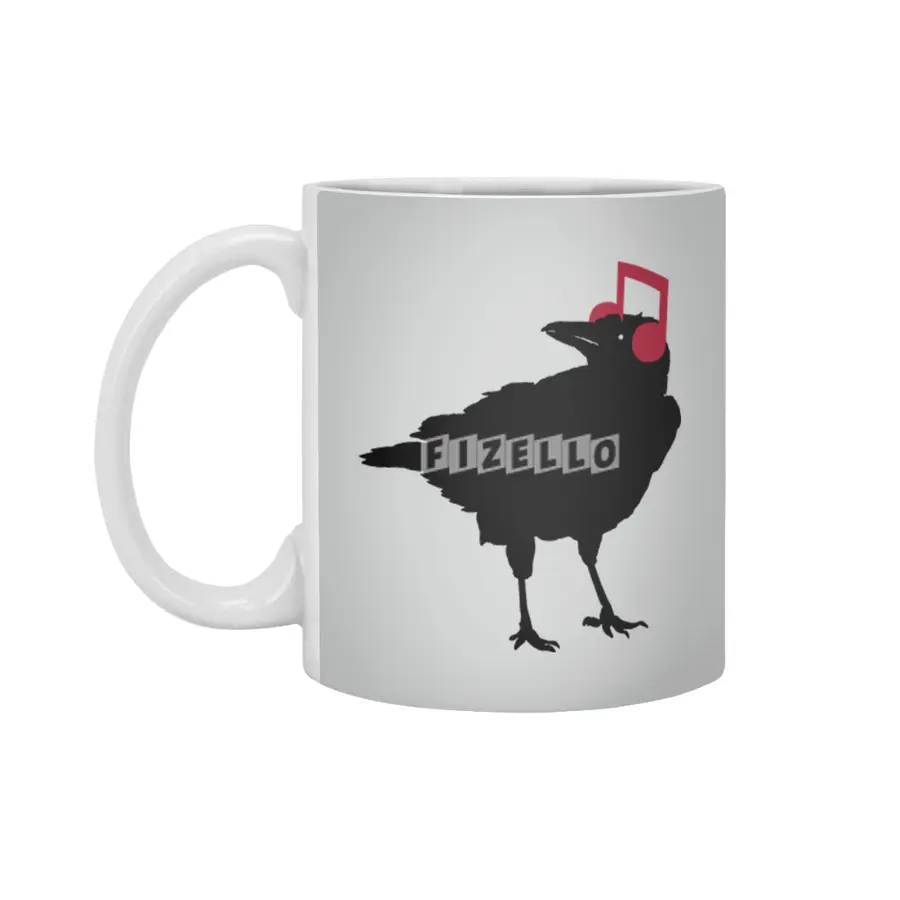 Music Bird Crow Musical Note Beyaz Kupa