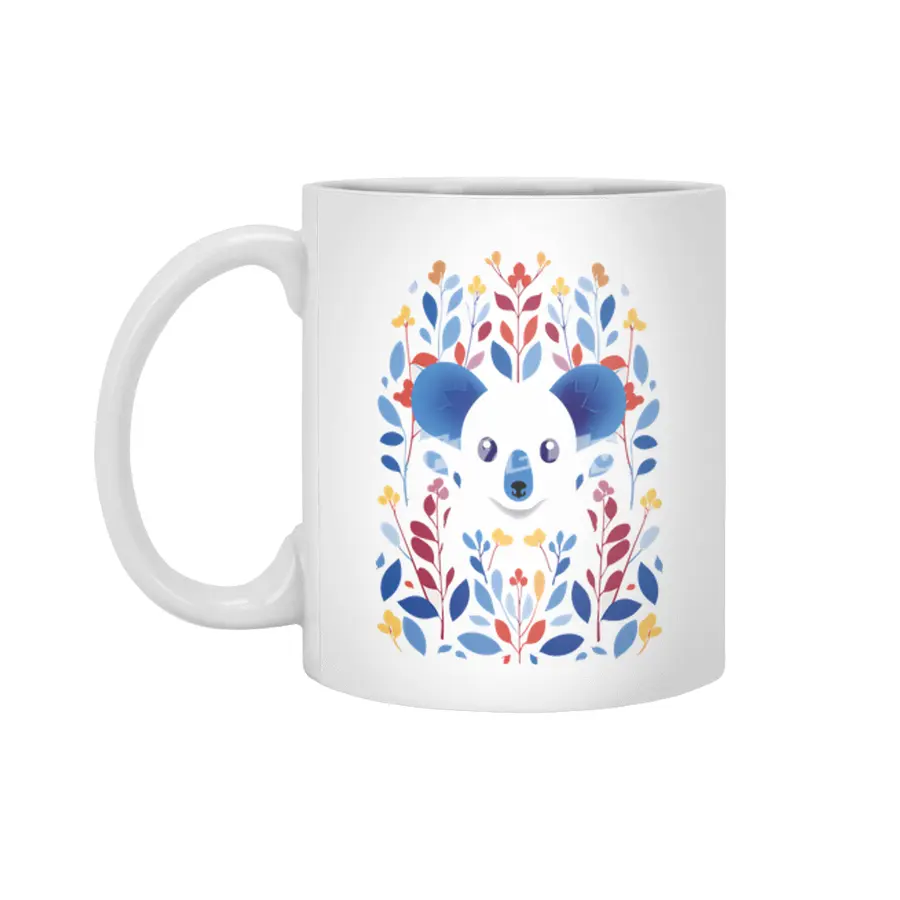 Smiling Koala Bear Beyaz Kupa