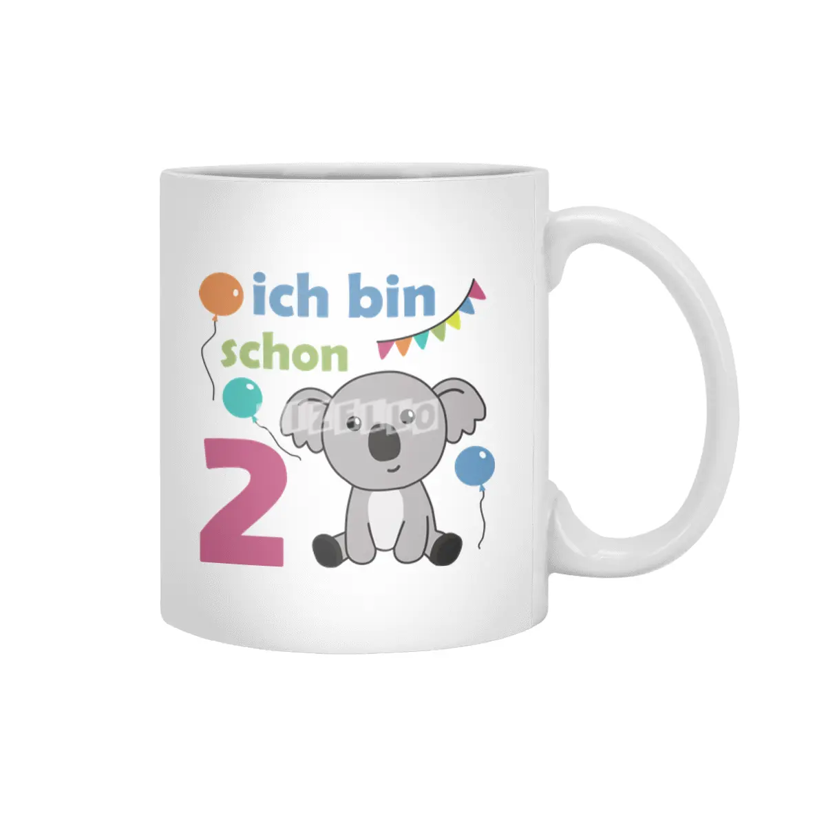 2nd Birthday Koala Two Years Old Cute Animals Beyaz Kupa