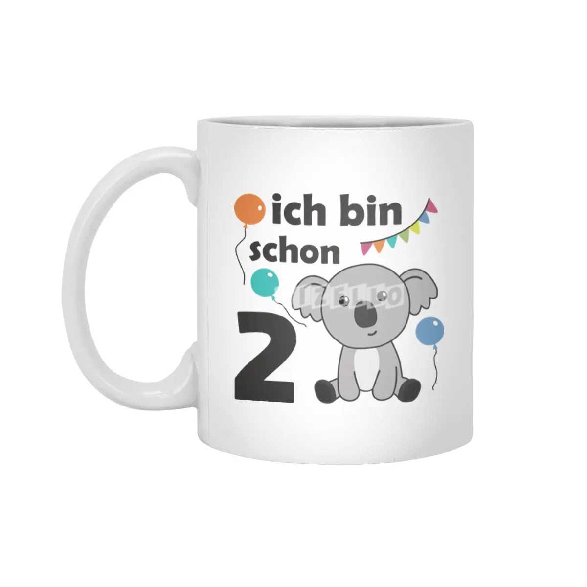 2nd Birthday Koala Two Years Old Cute Animals Beyaz Kupa