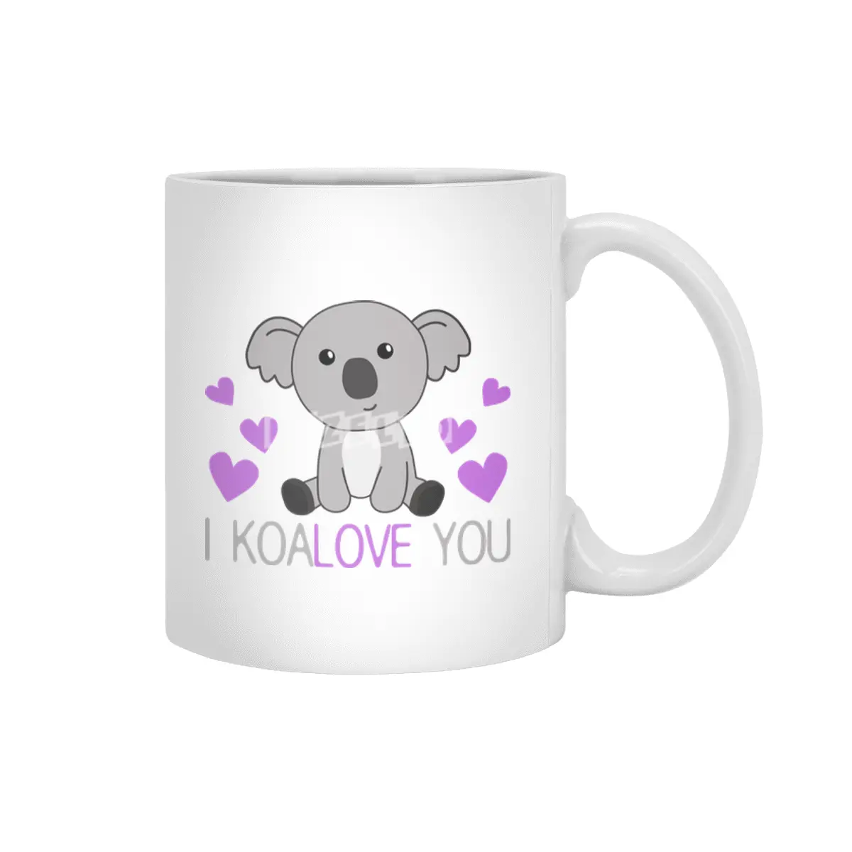 I Koalove You Cute Koala With Hearts Cute Animals Beyaz Kupa