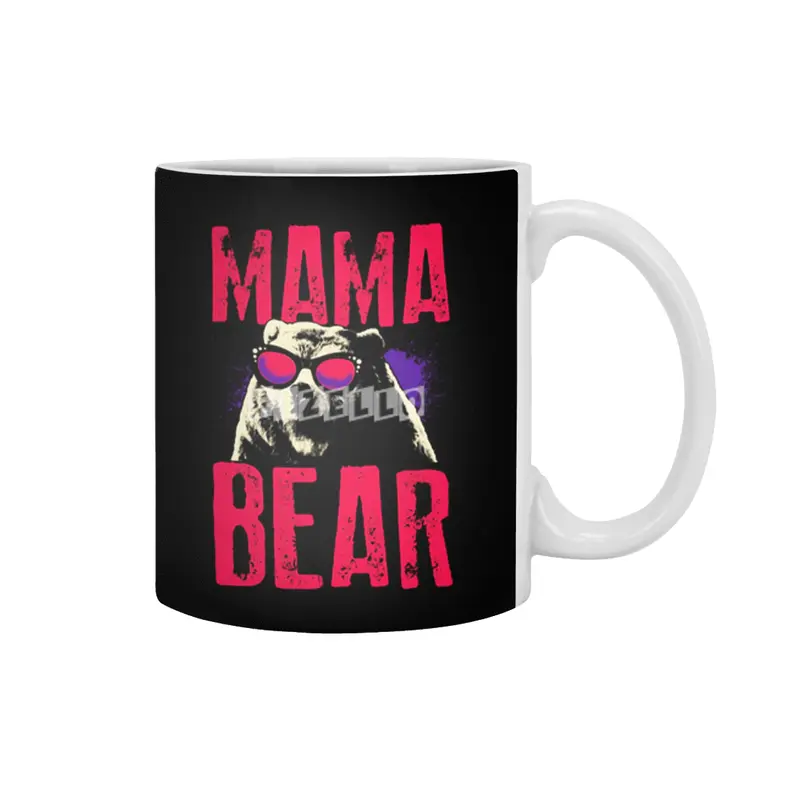 Mama Bear Mom Mother Mothers Day Matching Family For Women Beyaz Kupa