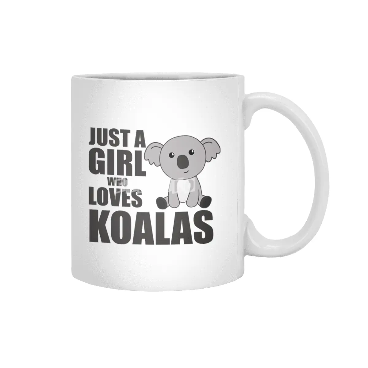 Just A Girl Who Loves Koalas Cute Koala Bear Beyaz Kupa