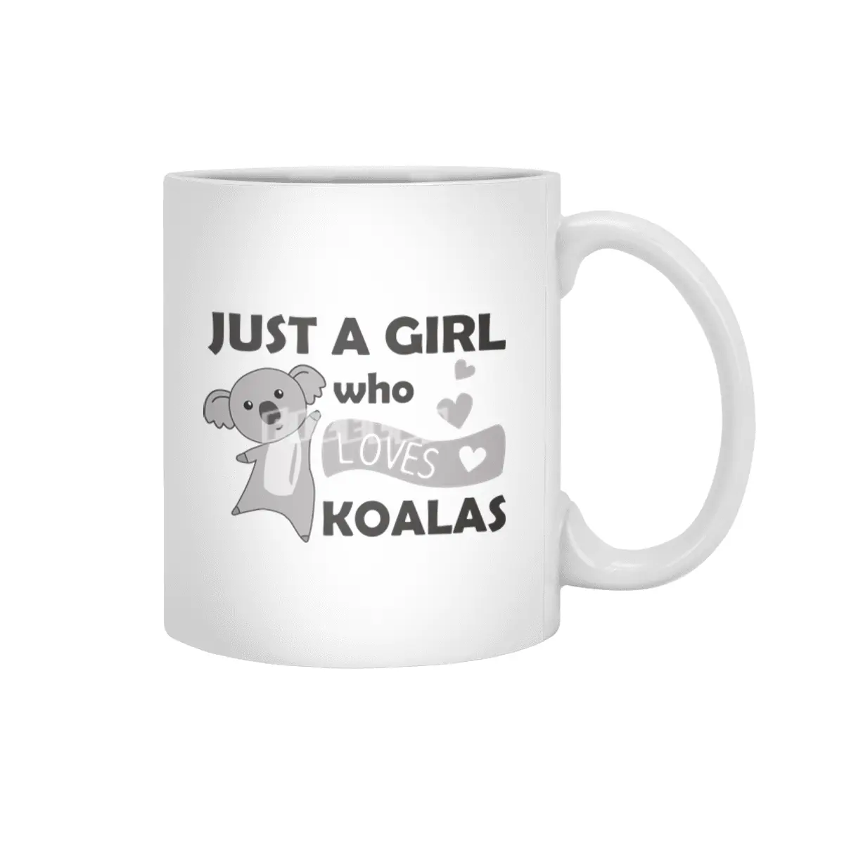 Just A Girl Who Loves Koalas Koala Bear Beyaz Kupa