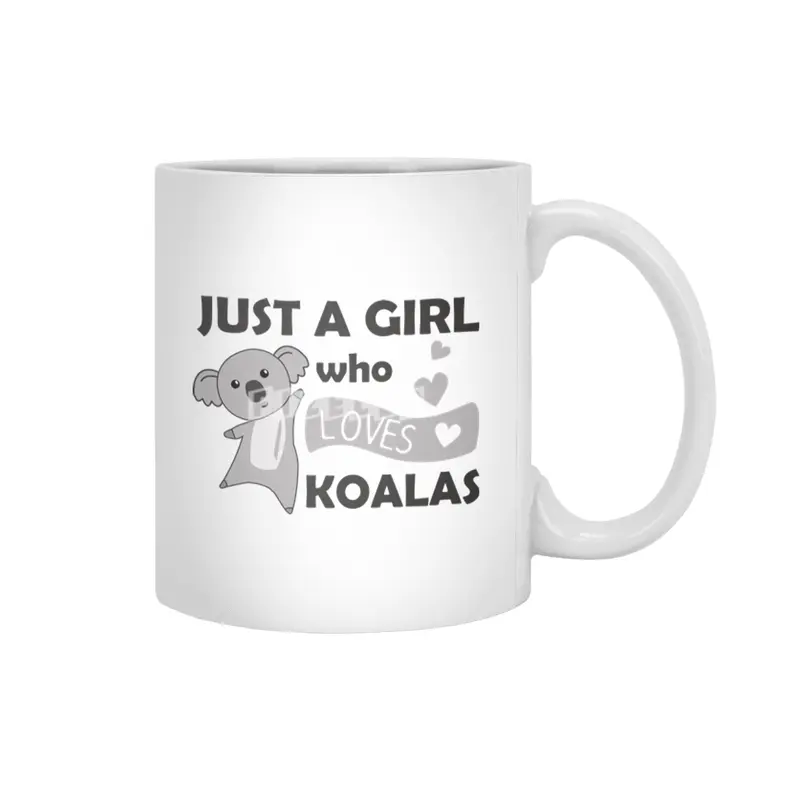 Just A Girl Who Loves Koalas Koala Bear Beyaz Kupa