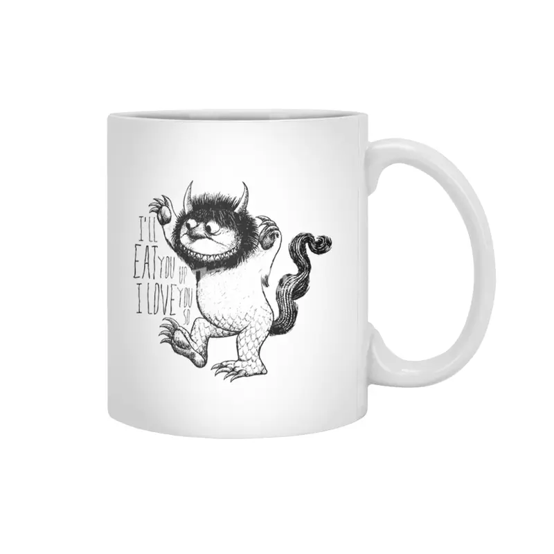Where The Wild Things Are - I'll Eat You Up I Love You So Beyaz Kupa