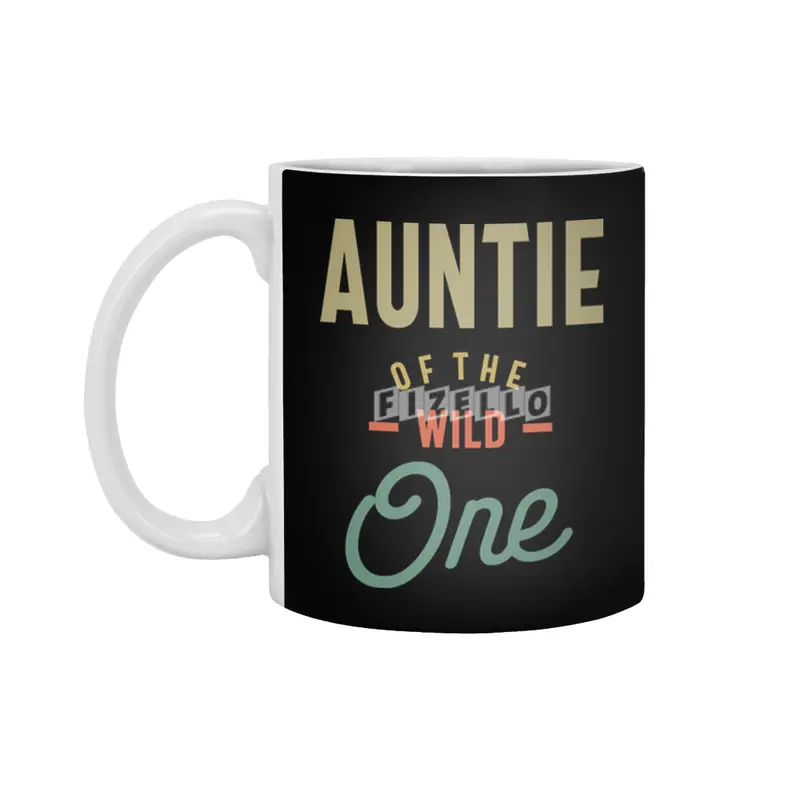 Auntie Of The Wild One - Aunt Gift Beyaz Kupa