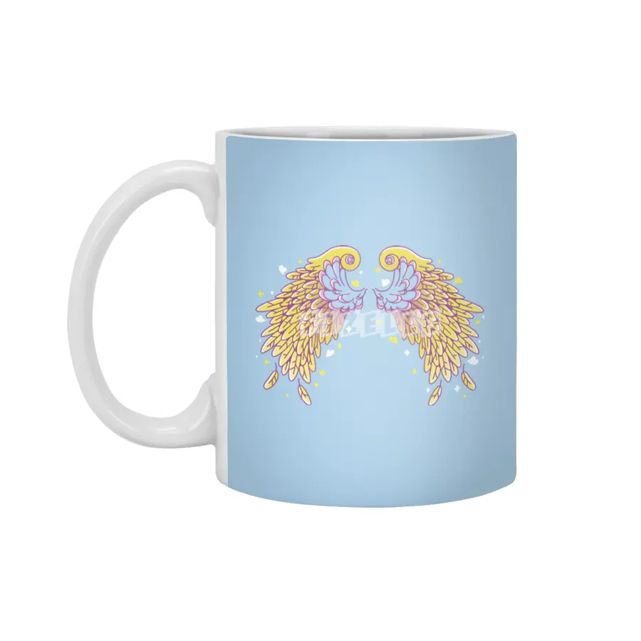 Anime Vaporwave Wings Beyaz Kupa