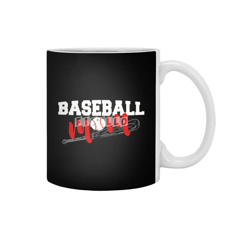 Baseball Mom Shirt for the mother Beyaz Kupa