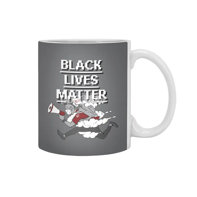 Urgent Messenger by Keni Thomas for Black Lives Matter Beyaz Kupa