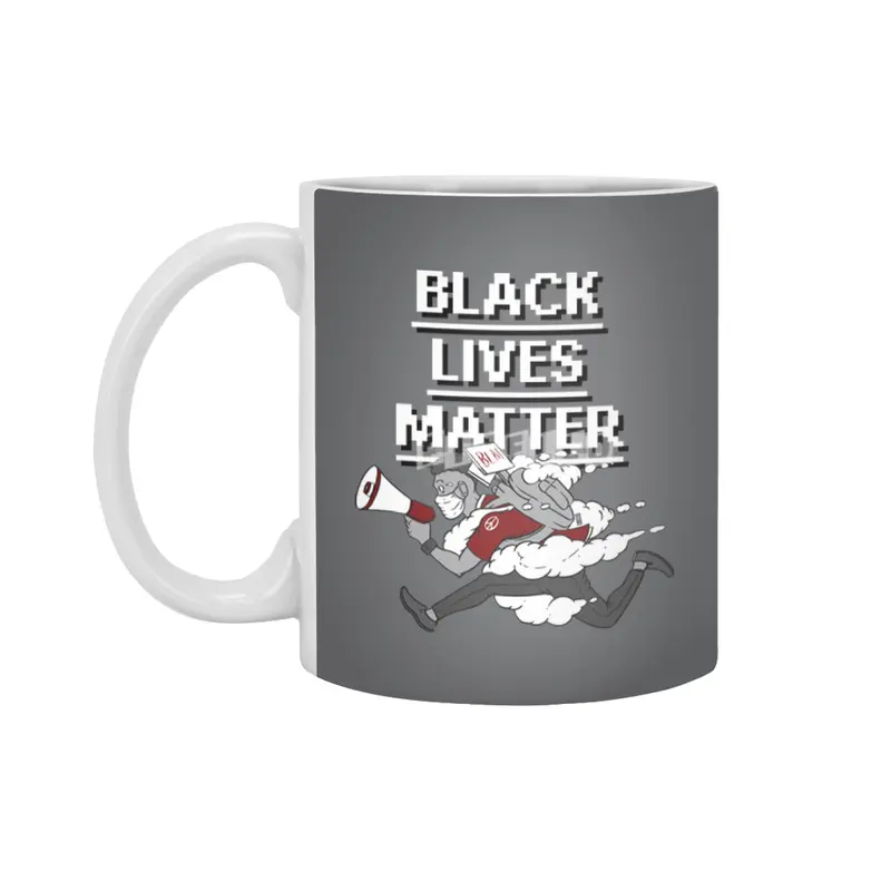 Urgent Messenger by Keni Thomas for Black Lives Matter Beyaz Kupa