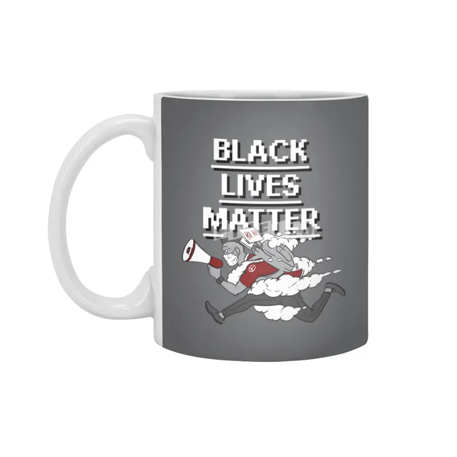 Urgent Messenger by Keni Thomas for Black Lives Matter Beyaz Kupa