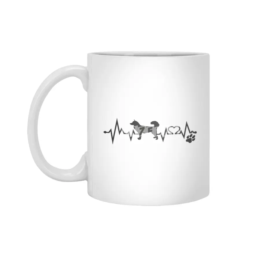 Alaskan Malamute Heartbeat Beyaz Kupa