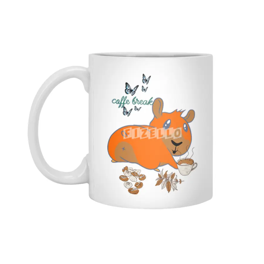 Guinea Pig Coffee Beyaz Kupa