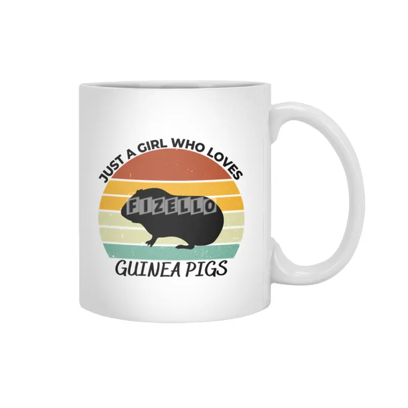 Just a girl who loves guinea pigs Beyaz Kupa