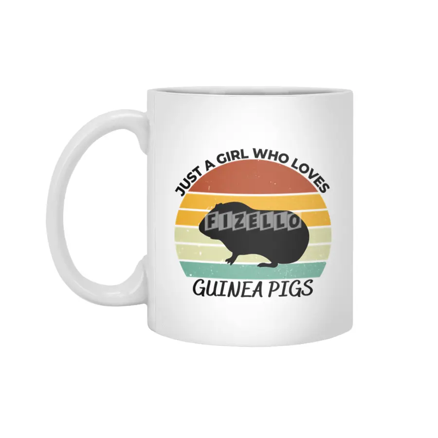Just a girl who loves guinea pigs Beyaz Kupa