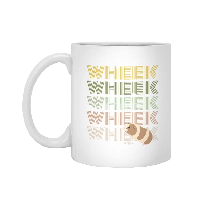Wheek, Wheek, Wheek, Guinea Pig Beyaz Kupa