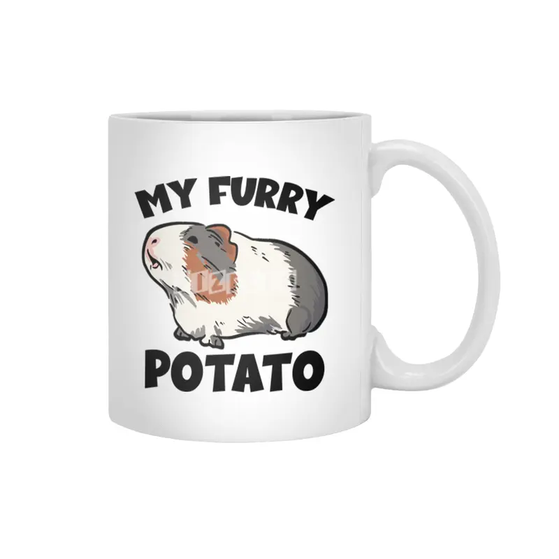 My furry potato guinea pig Beyaz Kupa