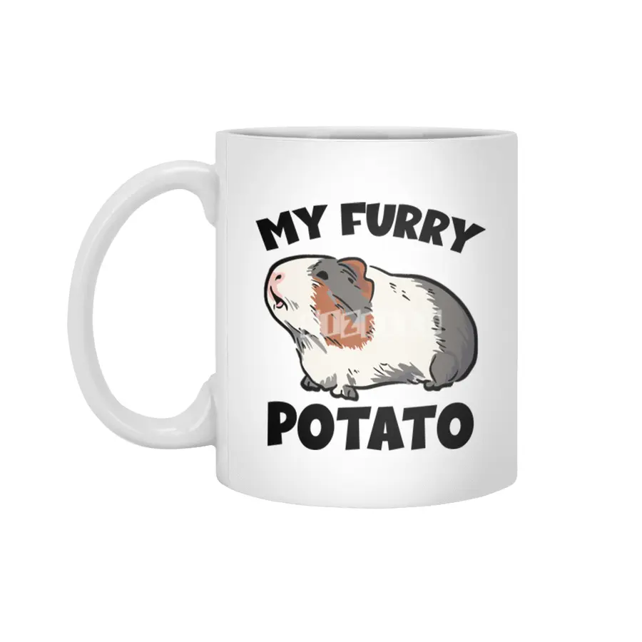 My furry potato guinea pig Beyaz Kupa