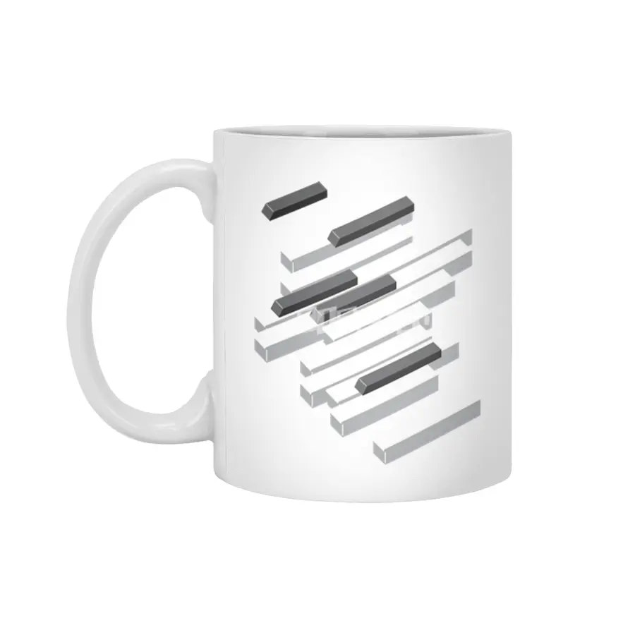 Piano Keys Beyaz Kupa