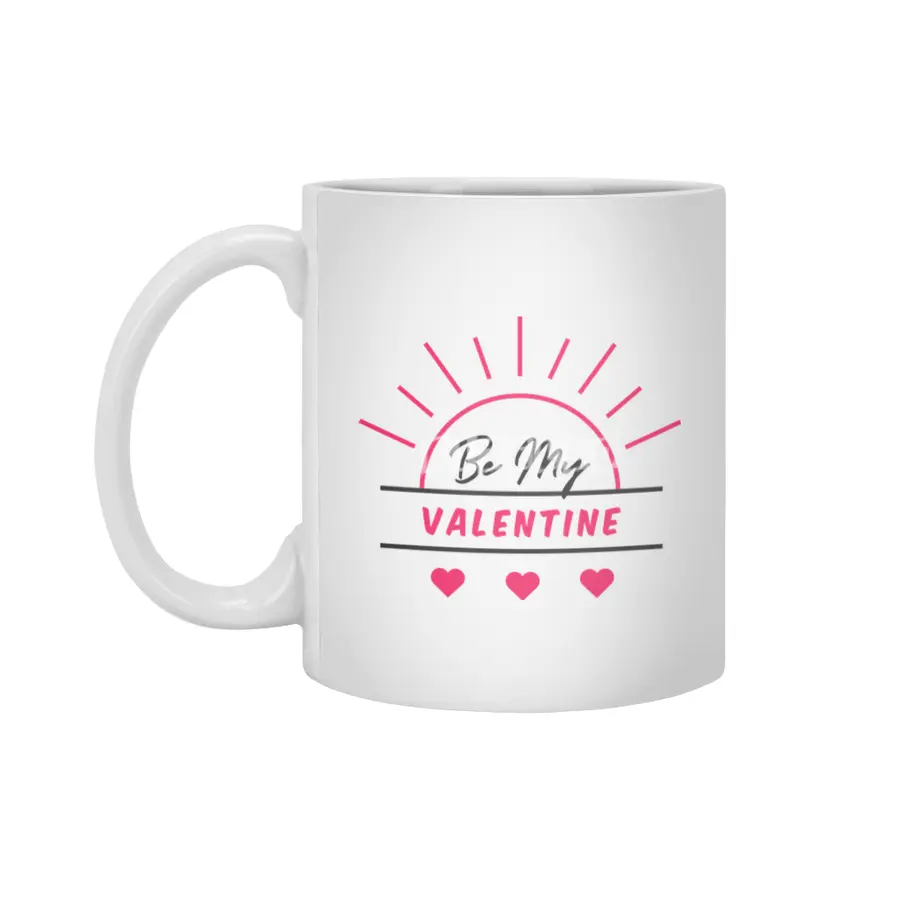 Be My Valentine Beyaz Kupa