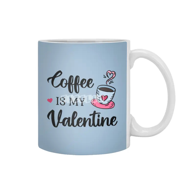 Coffee Is My Valentine Caffeine Lover III Beyaz Kupa