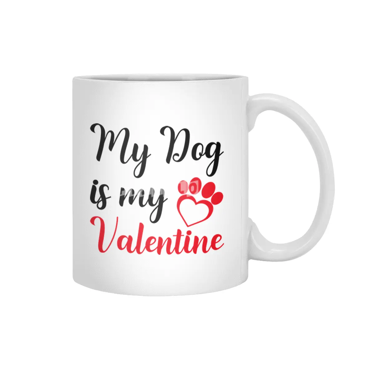 My Dog is My Valentine Shirt,Dog Shirts Beyaz Kupa