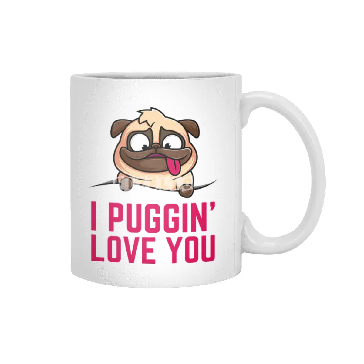My Pug Is My Valentine Beyaz Kupa