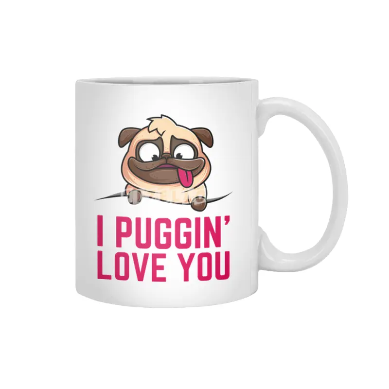 My Pug Is My Valentine Beyaz Kupa