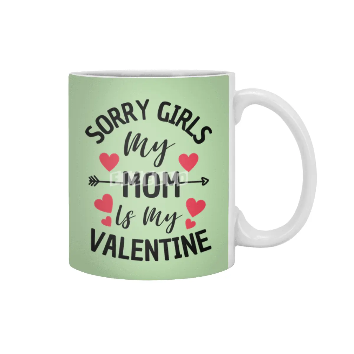 Sorry Girls My Mom Is My Valentine Boy Kids Beyaz Kupa
