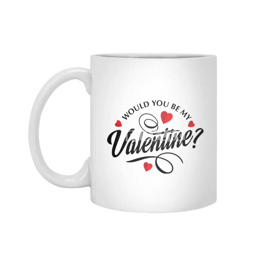 Be my valentine Beyaz Kupa