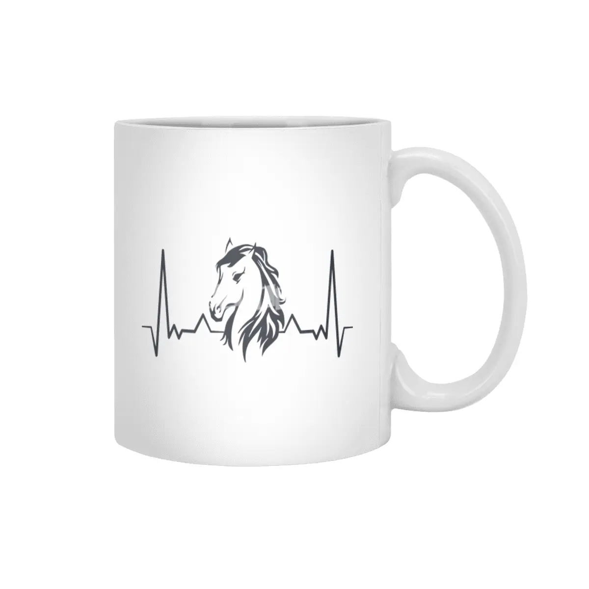 Horse Lover Heartbeat for Horse Lovers Beyaz Kupa